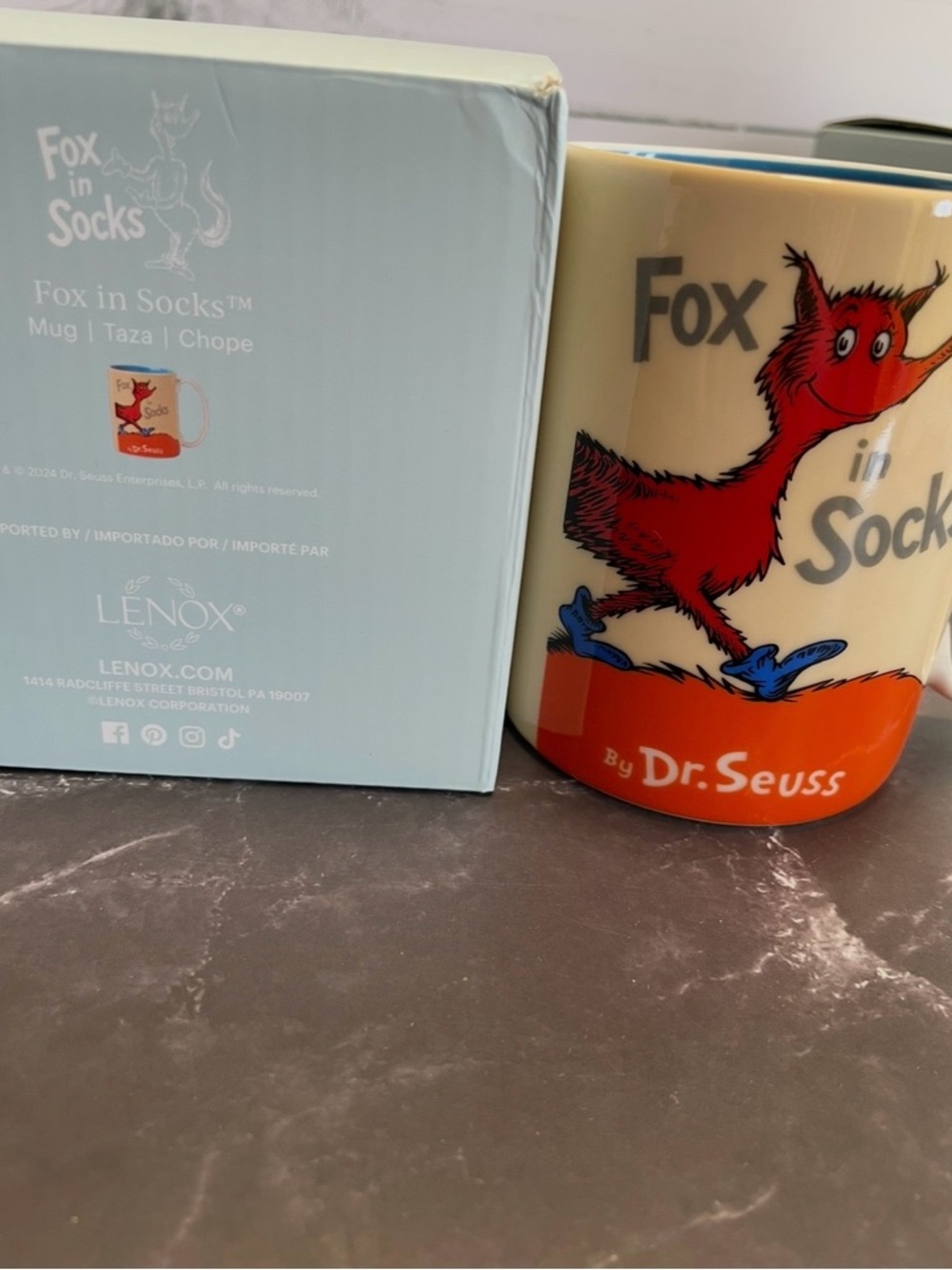 Lenox Dr. Seuss Fox in Socks Porcelain Mug - Picture 5 of 5